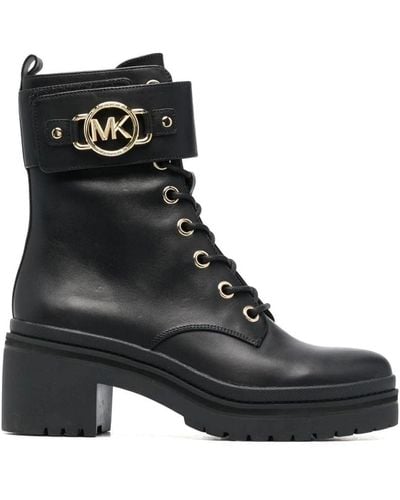 Michael Kors Lace-Up Boots - Black