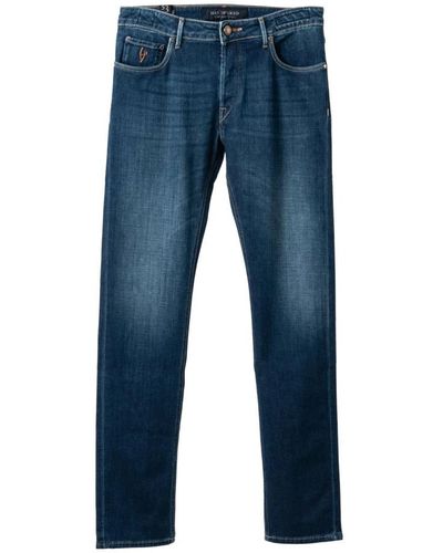 Hand Picked Straight Jeans - Blue
