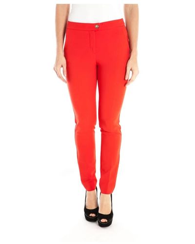 Armani Trousers > slim-fit trousers - Rouge
