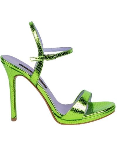 Albano High Heel Sandals - Green