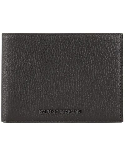 Emporio Armani Wallet magnet grey - Nero