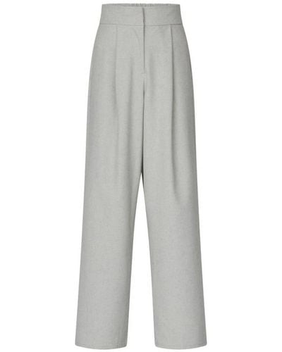 Sisters Point Trousers > wide trousers - Gris