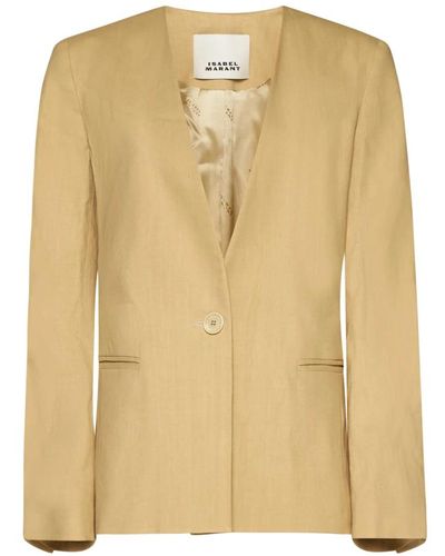 Isabel Marant Twill weave buttoned jacket - Natur