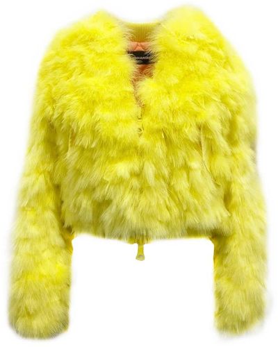 DSquared² Jackets > faux fur & shearling jackets - Jaune