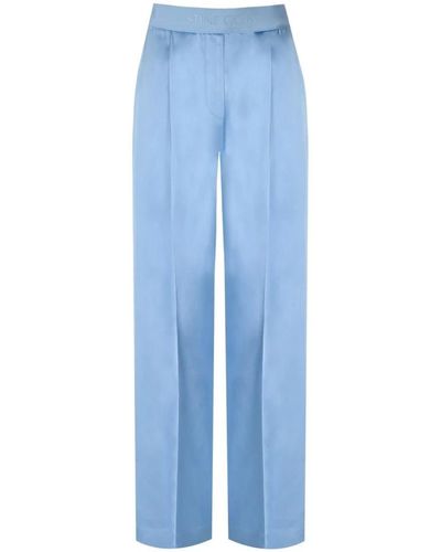 Stine Goya Trousers > wide trousers - Bleu