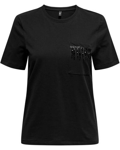 ONLY Stammesleben taschen t-shirt - Schwarz
