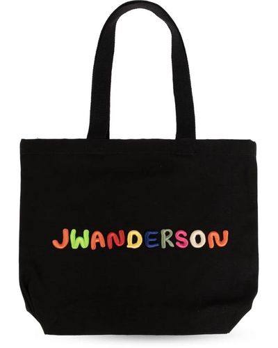 JW Anderson Shopper tasche mit logo - Schwarz