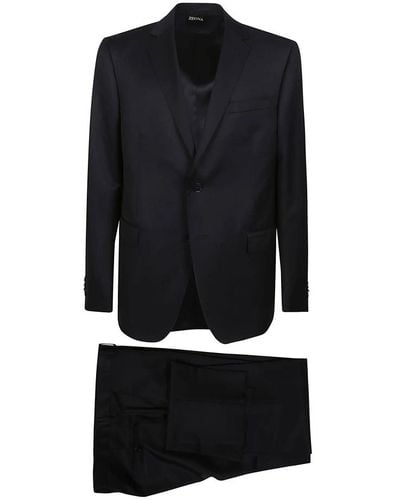 ZEGNA Single breasted suits - Schwarz