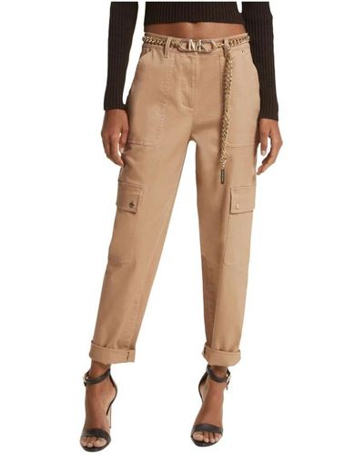 Michael Kors Straight Trousers - Natural