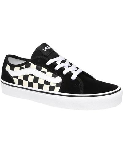 Vans Karierte filmore decon schuhe - Schwarz