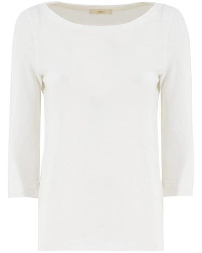Fedeli Long Sleeve Tops - White