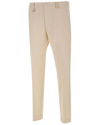 Paolo Pecora Slim-Fit Trousers - Natural