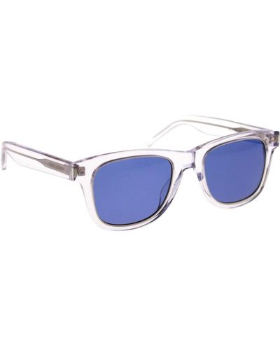 Saint Laurent Ikonoische sonnenbrille für stilvolles aussehen - Blau