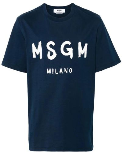 MSGM T-Shirts - Blue