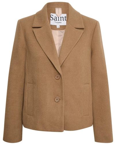 Saint Tropez Viviansz short coat giacca amphora - Marrone