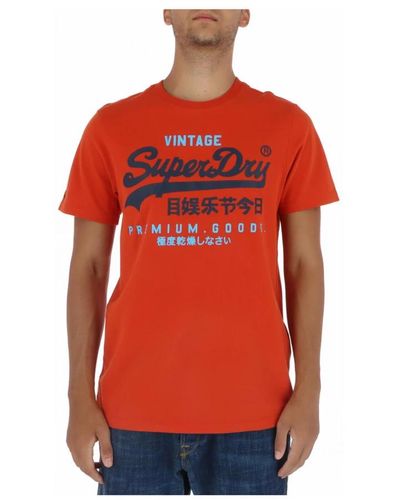 Superdry T-shirts - Rosso