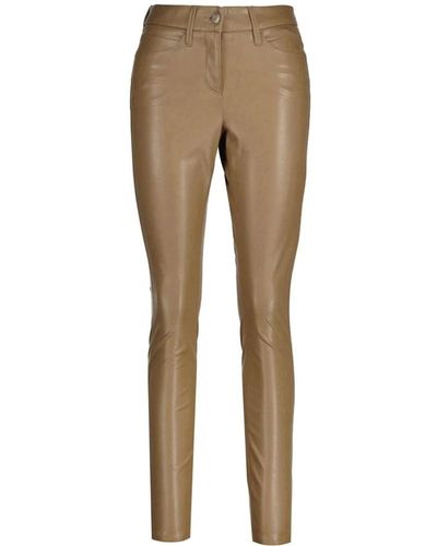 Cambio Skinny Trousers - Natural