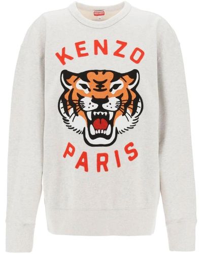 KENZO Lucky tiger oversized sweatshirt - Rojo
