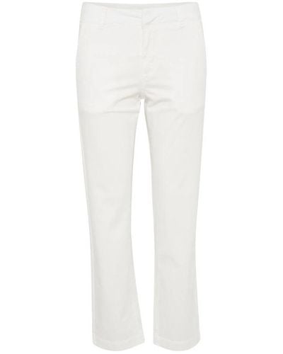 Part Two Cropped Trousers - White