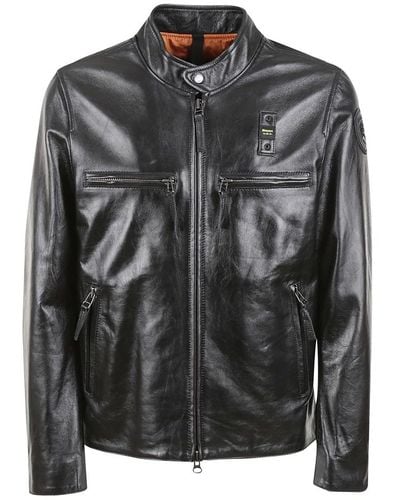 Blauer Leather Jackets - Black