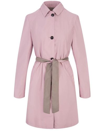 Kiton Coats > belted coats - Rose