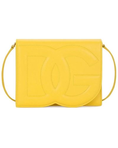 Dolce & Gabbana Cross Body Bags - Yellow