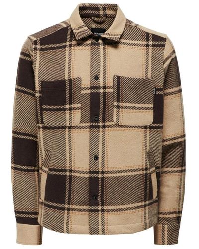 Only & Sons Casual Shirts - Brown