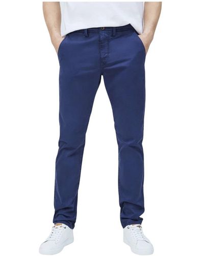 Pepe Jeans Slim-Fit Trousers - Blue