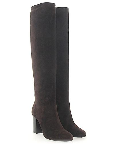 Lanvin Boots Suede Brown - Black