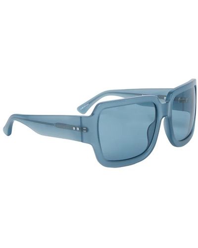 Dries Van Noten Große quadratische sonnenbrille - Blau
