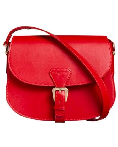 Ines De La Fressange Paris Borsa flâneur in pelle rossa - Rosso