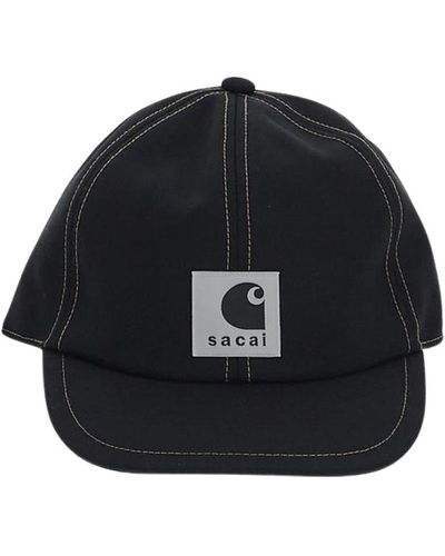 Sacai Accessories > hats > caps - Noir