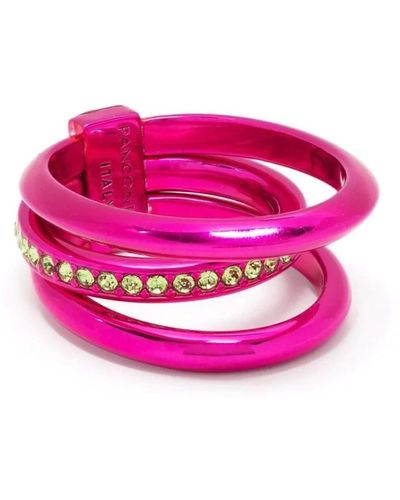 Panconesi Hot chrome solar ring - Pink
