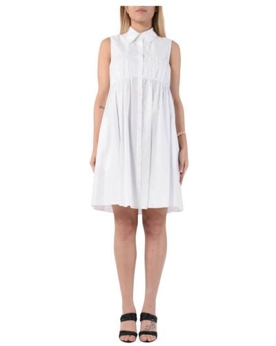 Patrizia Pepe Shirt Dresses - White