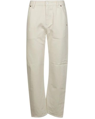 Victoria Beckham Twisted low-rise slouch jean - Neutro