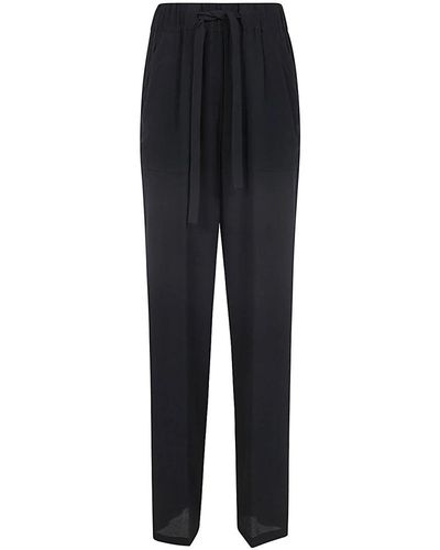 Semicouture Straight Trousers - Black