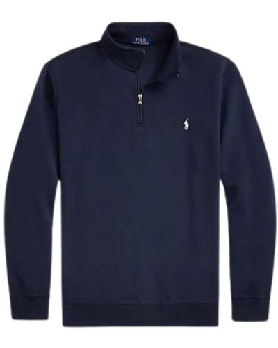 Ralph Lauren Navy half zip sweatshirt - Blau