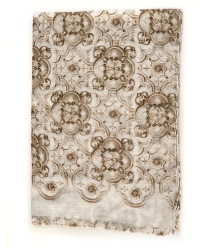 Canali Pashmina scarf - Neutro