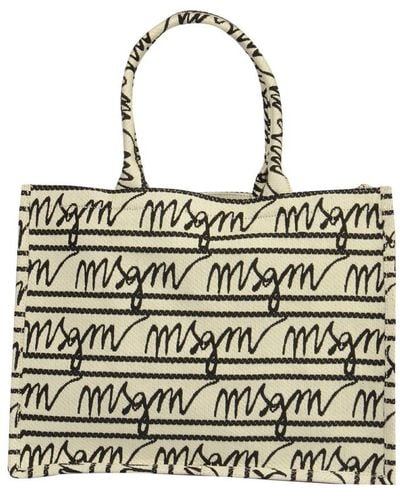MSGM Tote Bags - Metallic