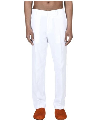 The Seafarer Trousers > straight trousers - Blanc