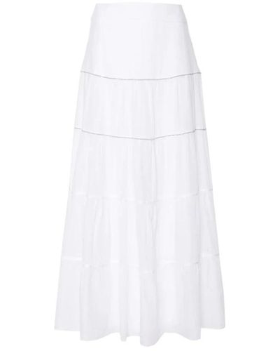 Peserico Maxi Skirts - White