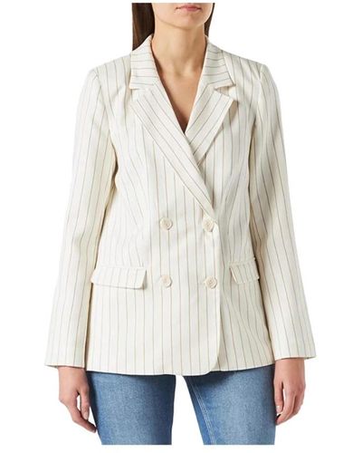 Naf Naf Americana edune giacca blazer - Bianco