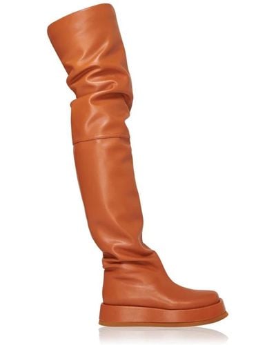 Gia Borghini Over-Knee Boots - Brown