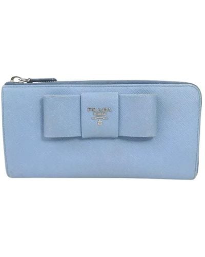 Prada Pre-owned > pre-owned accessories > pre-owned wallets - Bleu