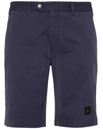 Refrigiwear Beige bermuda shorts aus baumwollmischung - Blau