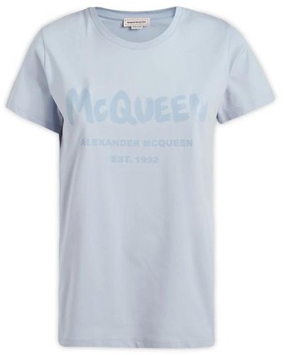 Alexander McQueen T-shirts - Blau