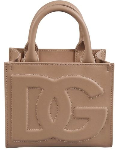 Dolce & Gabbana Tote Bags - Brown