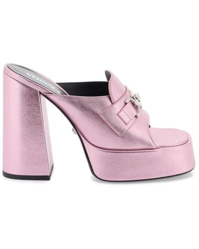 Versace Heeled Mules - Pink