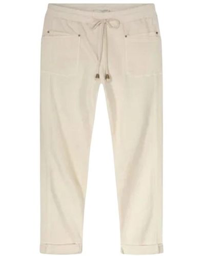 Summum Straight Trousers - Natural