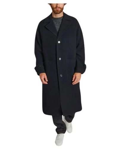 Officine Generale Coats > single-breasted coats - Noir